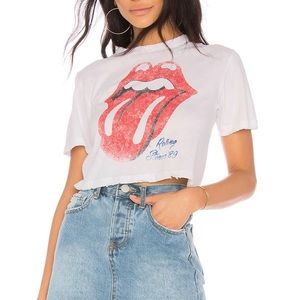 Daydreamer Rolling Stones Cropped Tee